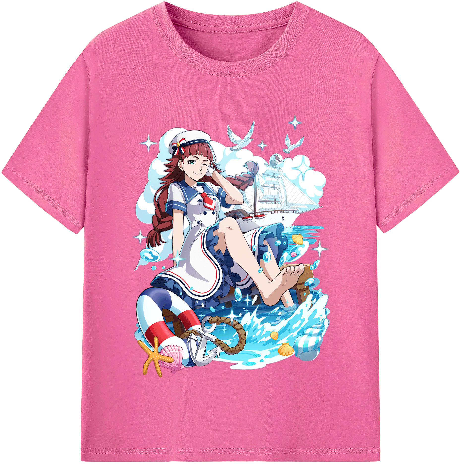（画像用） 文豪ストレイドッグス Bungo Stray Dogs レディースカジュアルプリントTシャツ（綿100％）